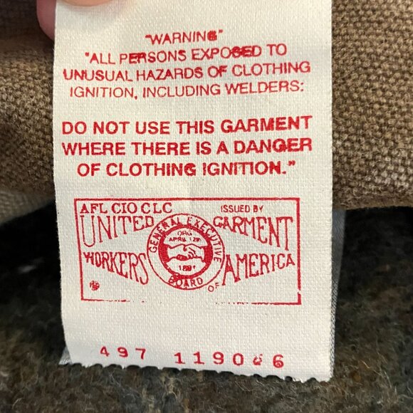 Carhartt Mens Vintage PB2321 Blanket Lined Canvas Jacket 2XL Tall Beige FA EXC - Picture 6 of 11